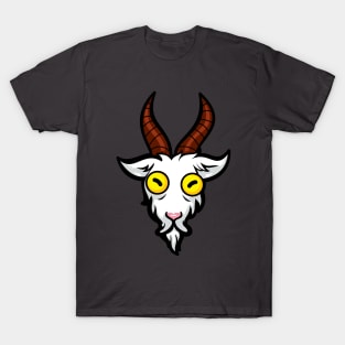 G.O.A.T. Goat Head Funny Cartoon T-Shirt